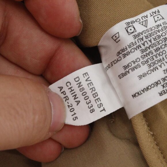 dunning pants Mens 32 everbest golf flat front tan pants stretch 34x32 - Picture 13 of 13